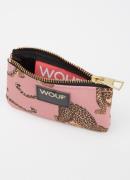 Wouf Blush portemonnee met print