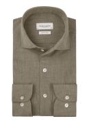 Profuomo Slim fit overhemd met dubbele manchet