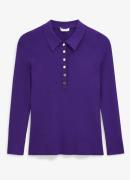 Hobbs Fara top met ribstructuur