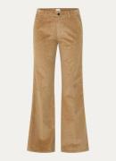 BRAX Maine mid waist wide fit broek van corduroy