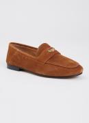 Dune London Greek loafer van leer