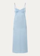 Zadig&Voltaire Rialta midi jurk van satijn met split