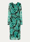 Fabienne Chapot Sam midi jurk van mesh met print
