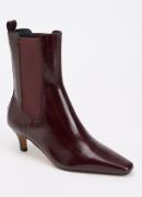 Dune London Odele enkellaarsje van leer