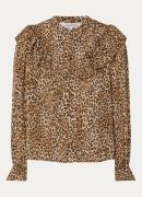 Gerard Darel Arletty blouse met panterprint