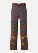 ba&sh Brany high waist loose fit broek met print