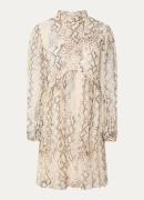 ba&sh Simba mini tuniekjurk met slangenprint