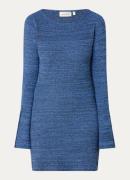 Fabienne Chapot Gaia grofgebreide mini jurk met gemêleerd dessin