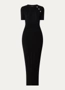 NIKKIE Lahore ribgebreide midi jurk met split