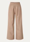 French Connection High waist wide fit broek van imitatieleer