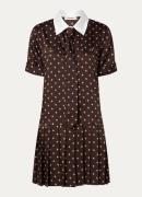 Sandro Mini blousejurk met print