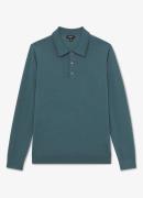 Reiss Trafford regular fit fijngebreide polo van merino wol