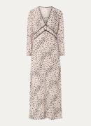 ba&sh Derby maxi tuniekjurk met stippenprint