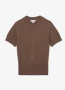 Reiss Anita fijngebreid T-shirt in wolblend