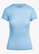 SKIMS Sheer Cotton semi-transparante T-shirt met ribstructuur