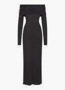 SKIMS Sheer Modal off shoulder maxi jurk in kasjmierblend