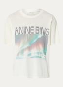 Anine Bing Cade T-shirt met destroyed afwerking en logoprint