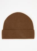 Sandro Fijngebreide muts van kasjmier