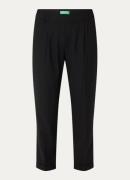 Benetton High waist tapered fit cropped broek met steekzakken