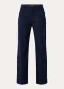 Josephine & Co Livia high waist straight fit pantalon met krijtstreep ...