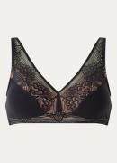 Hanro Voorgevormde bralette met overlay van kant