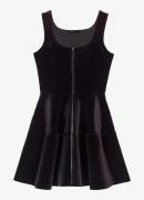 Maje Mouwloze mini A-lijn jurk van fluweel