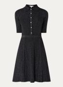 L.K.Bennett Carrie fijngebreide mini jurk met lurex en imitatieparels