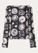 Fabienne Chapot Emy top met print en kraag