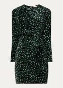 Fabienne Chapot Verolin mini jurk van fluweel met bloemenprint