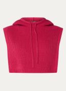 Benetton Grofgebreide cape met capuchon