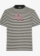 Calvin Klein T-shirt met streepprint en logo