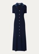 Sandro Maxi tuniekjurk met sierknopen en split