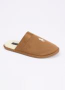 Ralph Lauren Klarence pantoffel met logoborduring