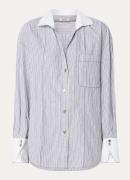 Sandro Blouse met streepprint en borstzak