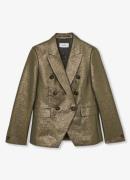 Reiss Sienna double-breasted blazer met metallic finish