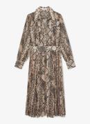 Reiss Annika midi jurk met slangenprint