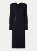 ba&sh Fiji midi jurk met split en V-hals