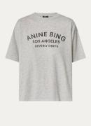 Anine Bing Cohen T-shirt met logoprint en gemêleerd dessin