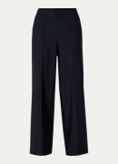 Claudia Sträter Noos high waist wide fit pantalon met steekzakken