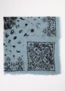 Zadig&Voltaire Nuage sjaal van kasjmier met paisley dessin 90 x 90 cm