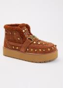 Kurt Geiger Mansion enkellaarsje van suède met studs