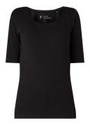 OPUS Daily basic T-shirt van katoen met ronde hals