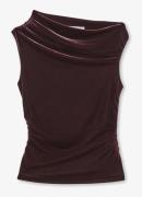 Reiss Demi off shoulder top van fluweel