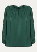 Expresso Tuniek van satijn met ballonmouw