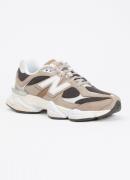 New Balance 9060 sneaker met mesh en suède details