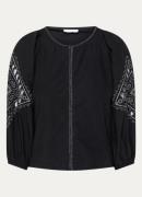 by-bar Rae tuniek met broderie en lurex