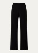 Zadig&Voltaire Papel high waist wide fit pantalon met strass