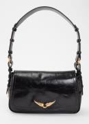 Zadig&Voltaire Le Zouzou schoudertas van leer met verstelbare schouder...