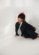 Studio Noos Mini heuptas van denim met borduring