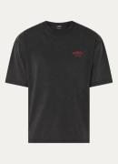 Denham Rose T-shirt met logo- en backprint